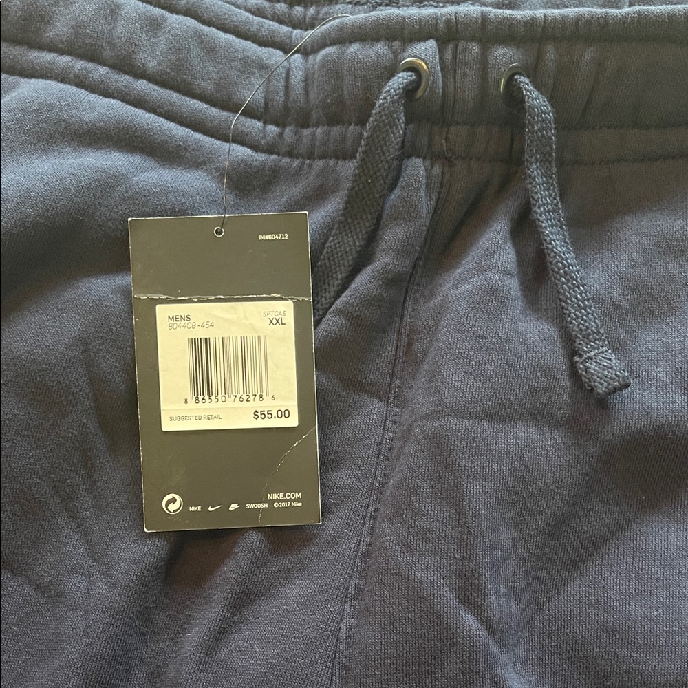 NWT Nike Men's Navy Jogger Sweatpants XXL - Picture 3 of 6